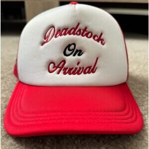 Crowns by Lids “Deadstock On Arrival” Limited Edition Red/ White Hat Cap NEW